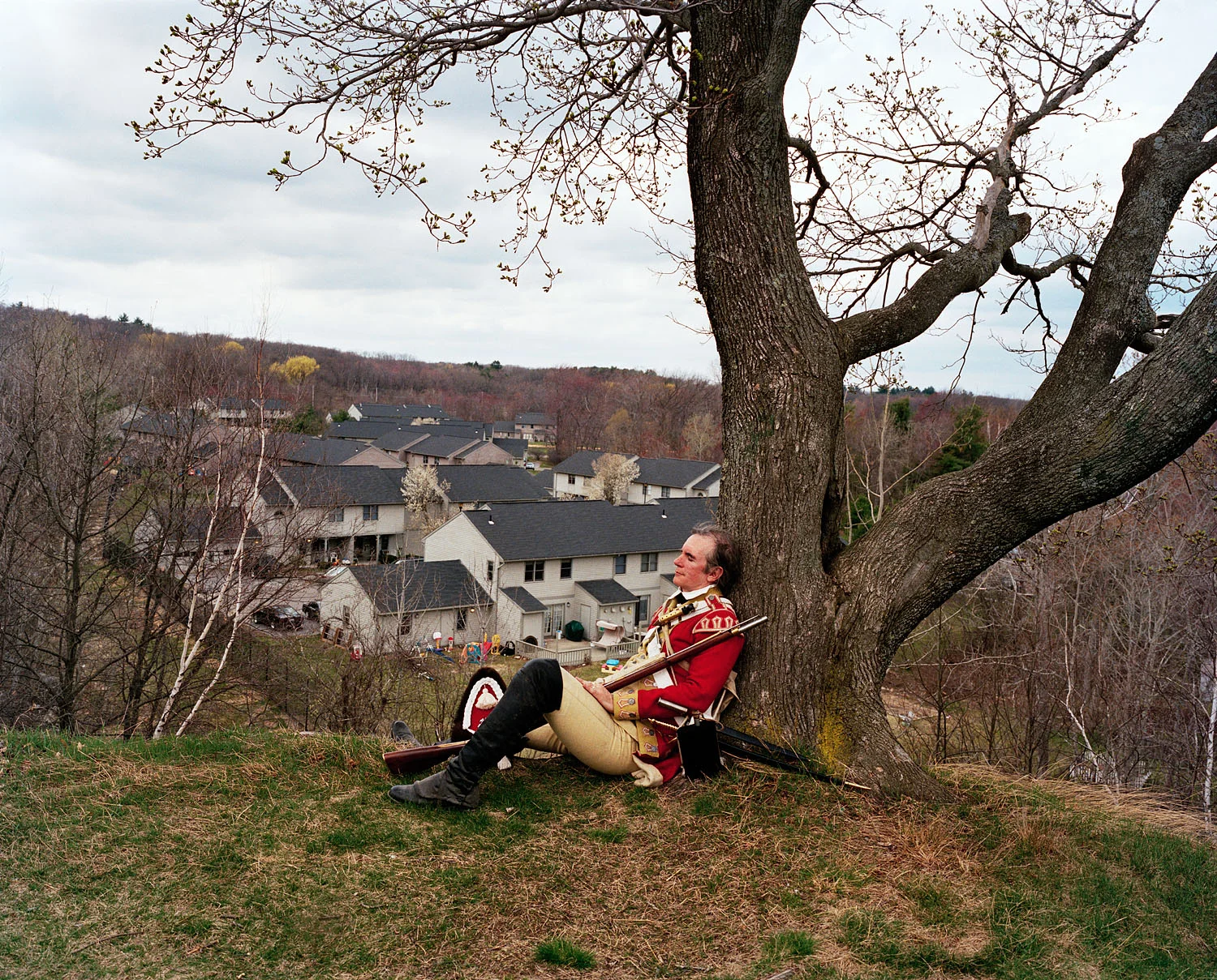 British Redcoat Re-enactor, Battle of Lexington and Concord, Lexington, MA, 2002