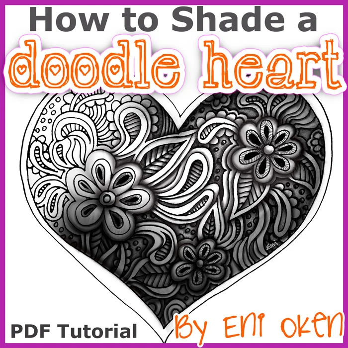 How to Shade a Doodle Heart Ebook