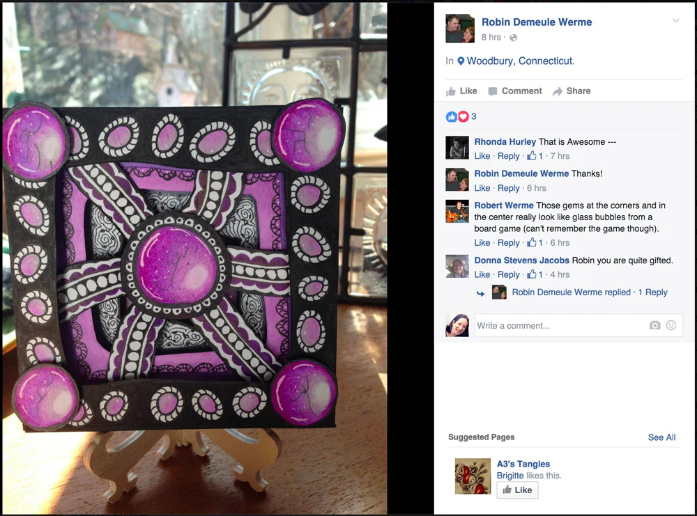 Learn how to create fun 3-dimensional art tiles • enioken.com