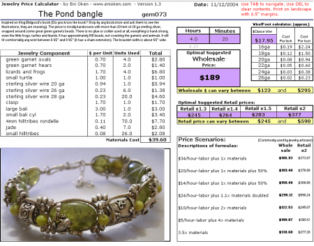 Learn how to price your jewelry • enioken.com