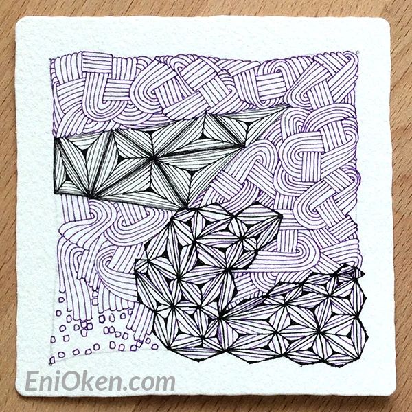 Learn how to shade Zentangle® with Eni Oken • enioken.com
