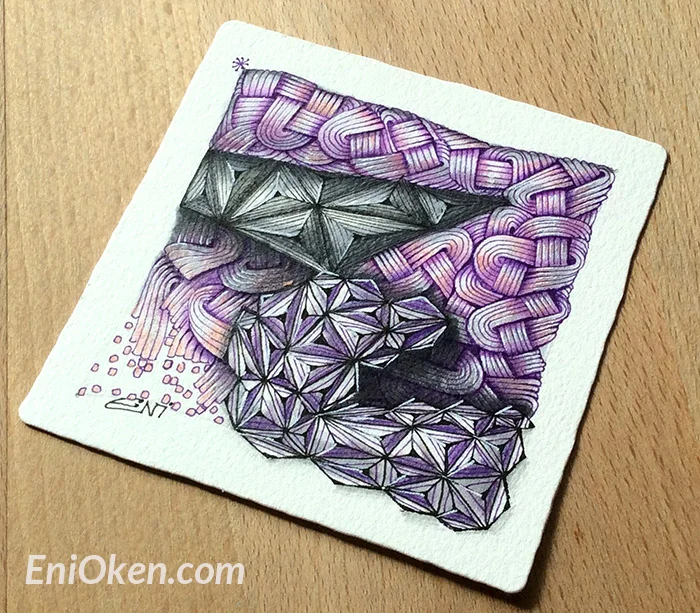 Learn how to shade Zentangle® with Eni Oken • enioken.com