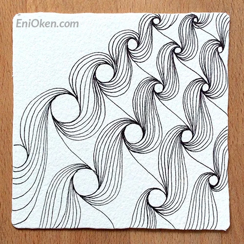 Learn how to shade Zentangle® with Eni Oken • enioken.com