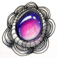 Learn how to shade and color dazzling smooth gemstones • enioken.com