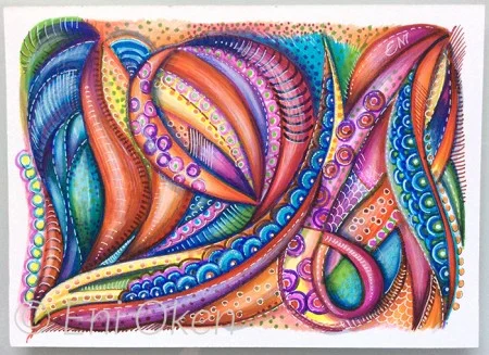 Colored markers exercise show and tell by Eni Oken | enioken.com