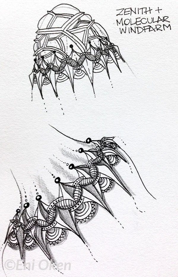 Zenith tangle, shaded by Eni Oken • enioken.com