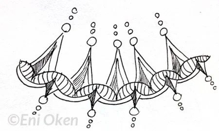 Zenith tangle, shaded by Eni Oken • enioken.com