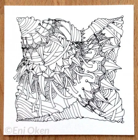 Zenith tangle, shaded by Eni Oken • enioken.com