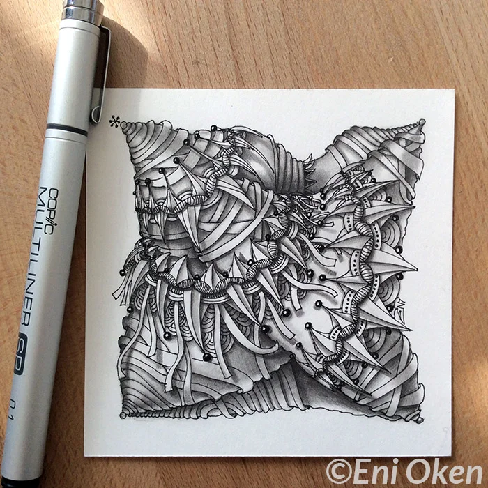 Zenith tangle, shaded by Eni Oken • enioken.com