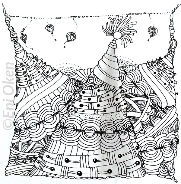 Shading Zentangle® with Eni Oken • enioken.com
