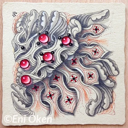 Learn to shade Zentangle® with Eni Oken • enioken.com