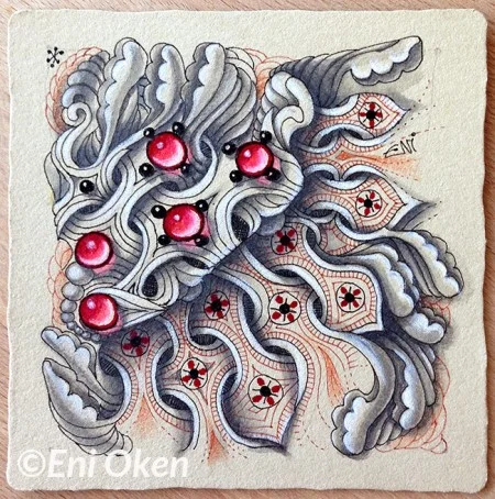Learn to shade Zentangle® with Eni Oken • enioken.com