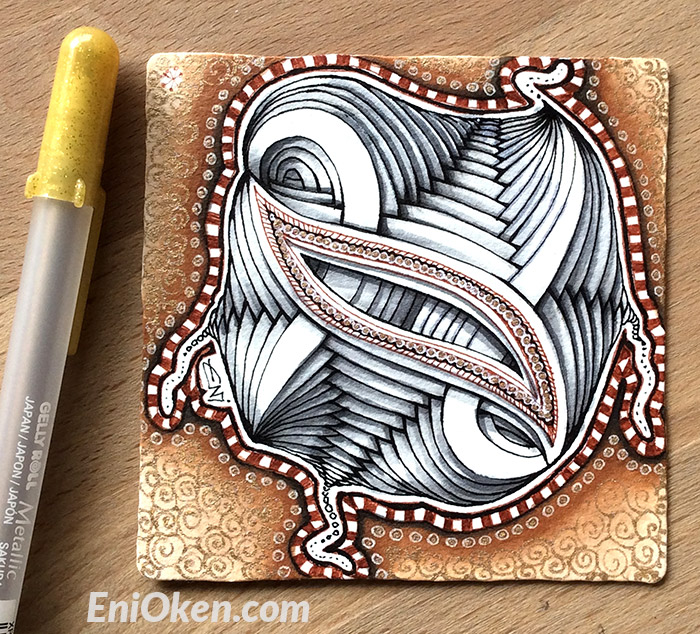 Learn to shade Zentangle® with CZT Eni Oken • enioken.com