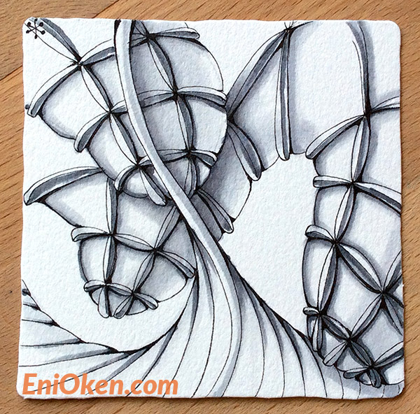 Learn how to shade Zentangle® with Eni Oken • enioken.com
