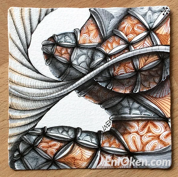 Learn how to shade Zentangle® with Eni Oken • enioken.com