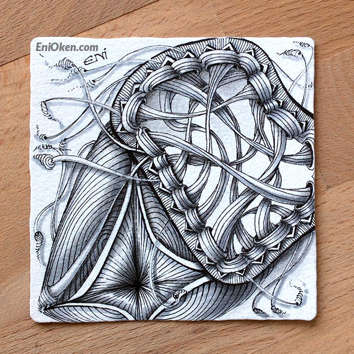 Learn how to shade Zentangle • enioken.com