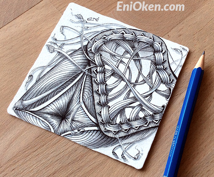 Learn how to shade Zentangle • enioken.com