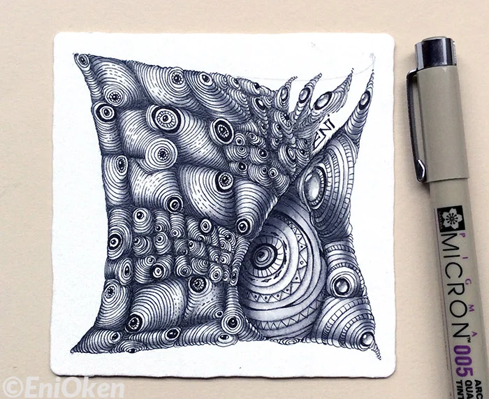 Learn how to shade and create amazing Zentangle® • enioken.com