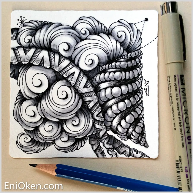 Learn to make amazing Zentangle® • enioken.com
