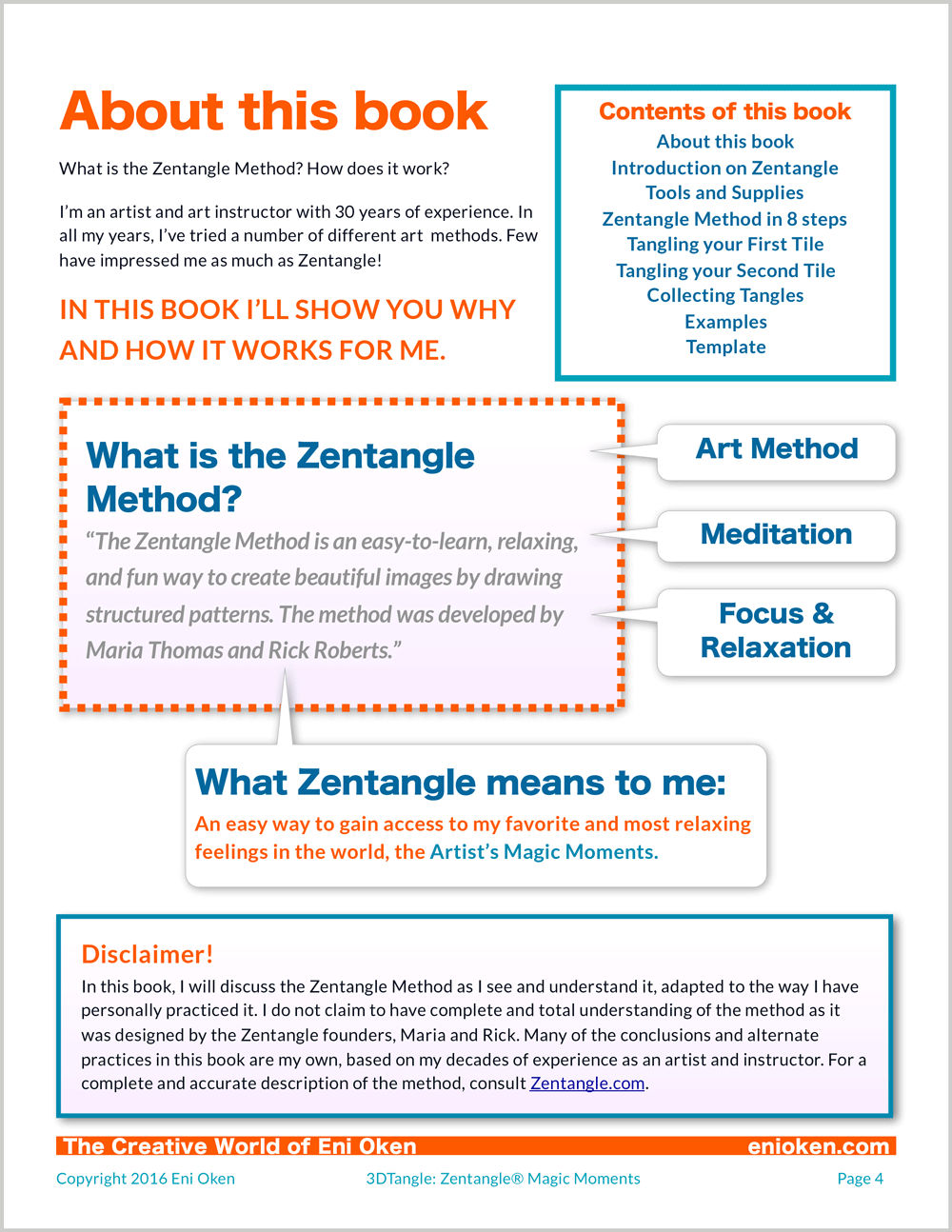 Learn to create amazing Zentangle® • enioken.com