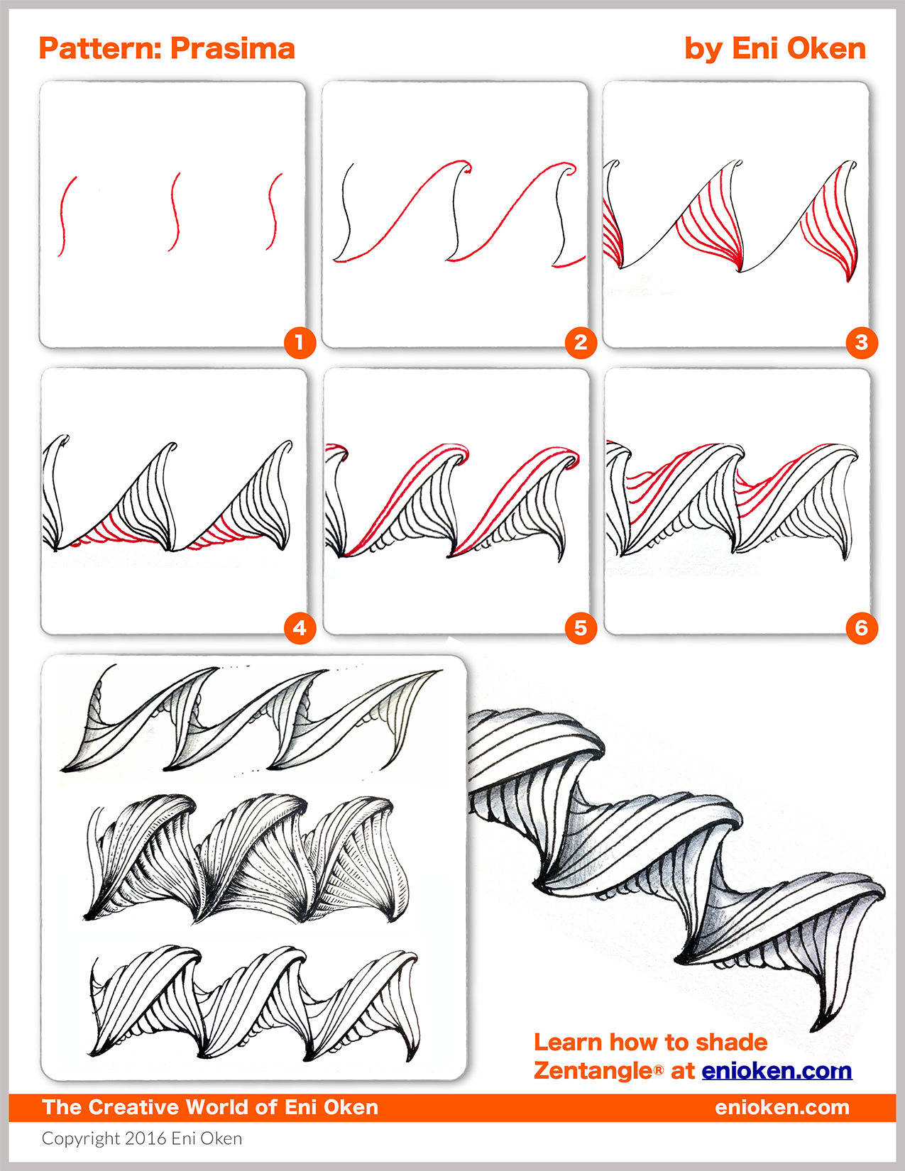 Learn to create amazing Zentangle® • enioken.com