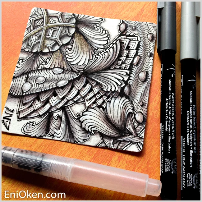 Learn how to create unbelievable Zentangle® shading • enioken.com