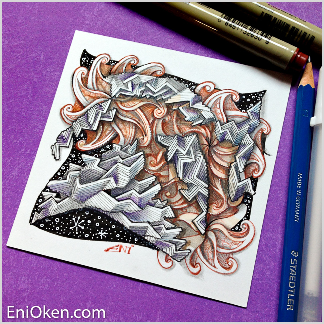 Learn how to create amazing Zentangle® • enioken.com