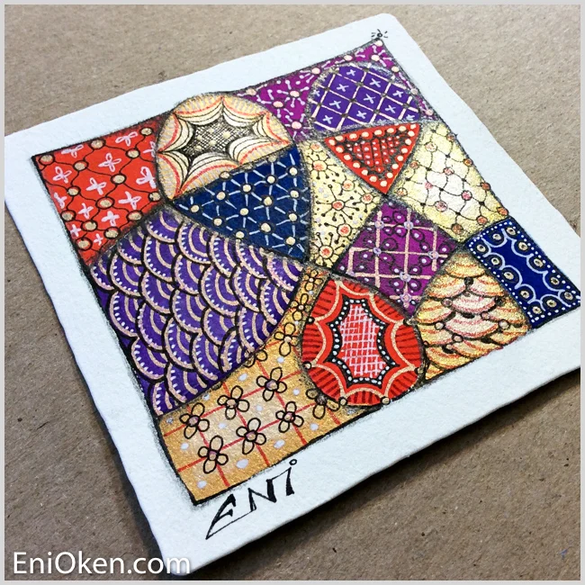 Learn to create sparkling Zentangle® • enioken.com