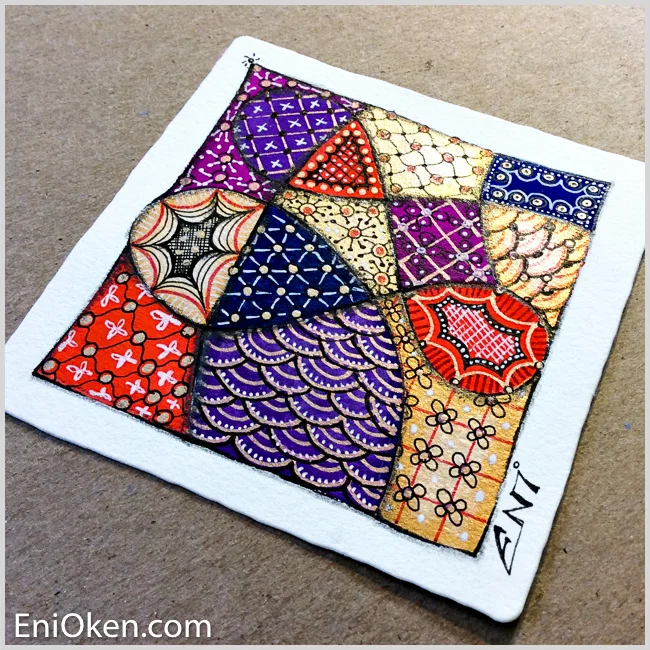 Learn to create sparkling Zentangle® • enioken.com