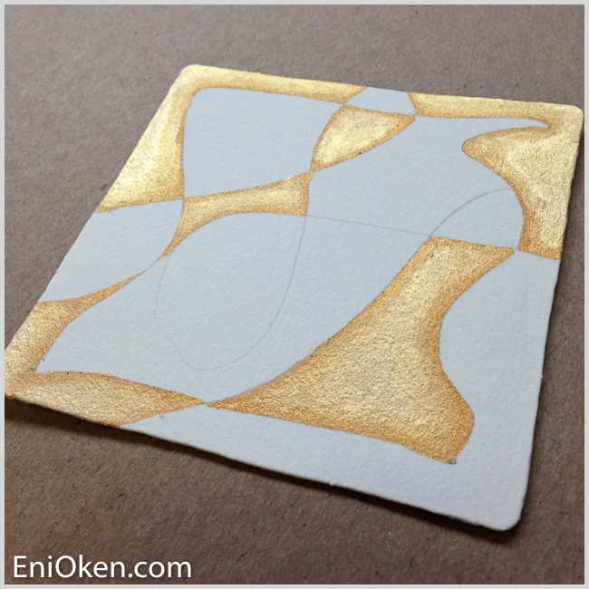 Learn how to create amazing gilded Zentangle® • enioken.com
