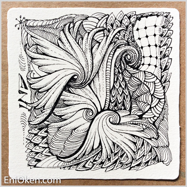 Learn to create amazing Zentangle® with Eni Oken's ebooks and videos • enioken.com