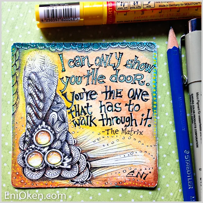Learn how to create amazing Zentangle® • enioken.com