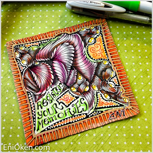 Learn how to create amazing Zentangle® • enioken.com