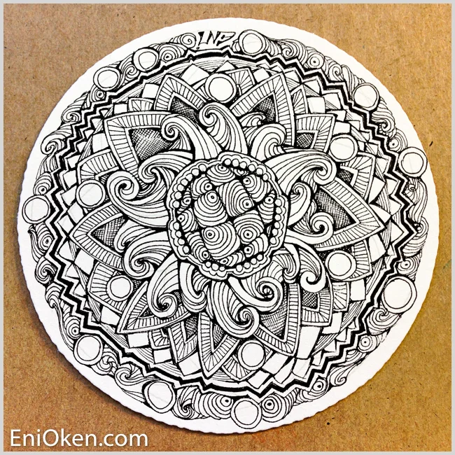 Learn how to create awesome Zentangle® • enioken.com