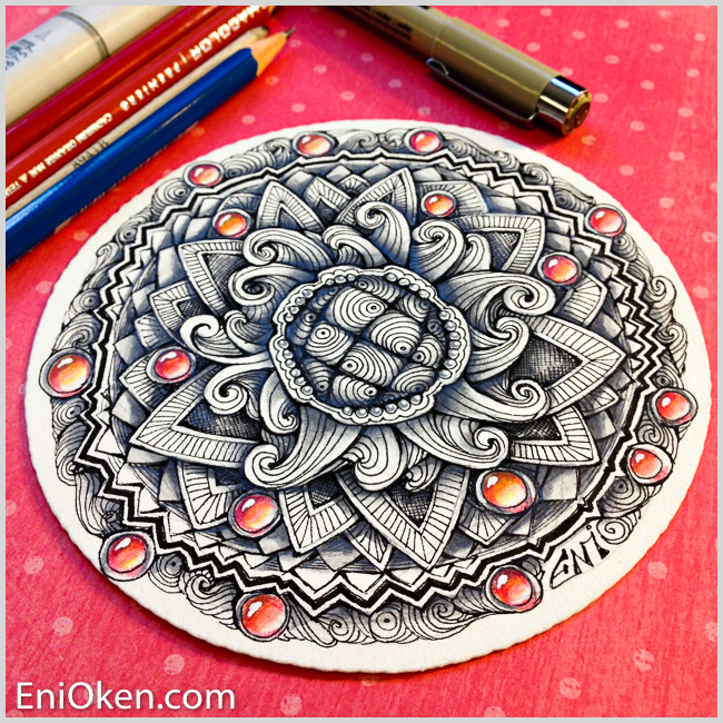 Learn how to create awesome Zentangle® • enioken.com