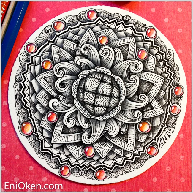 Learn how to create awesome Zentangle® • enioken.com