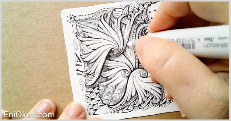 Learn how to create amazing Zentangle® • enioken.com