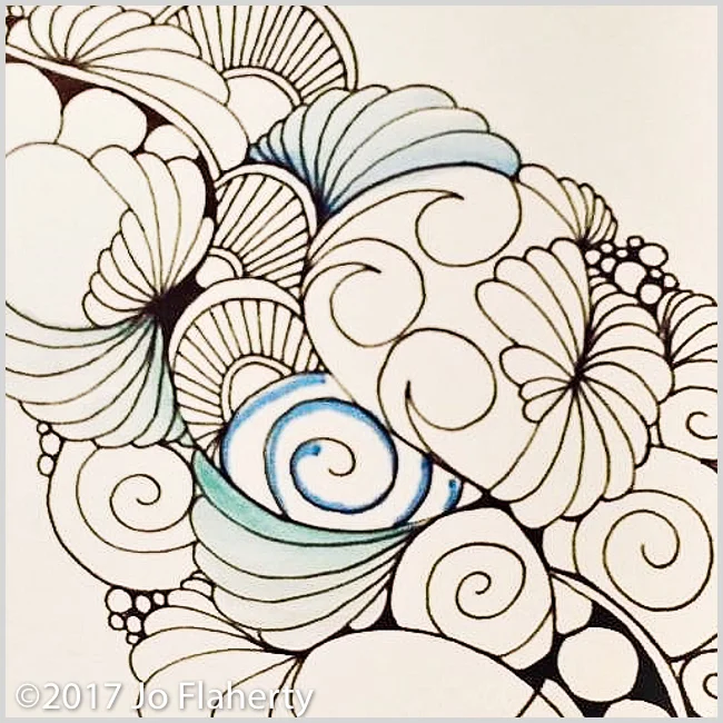Learn how to color amazing Zentangle with guest artist Jo Flaherty • enioken.com