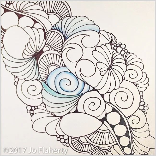 Learn how to color amazing Zentangle with guest artist Jo Flaherty • enioken.com