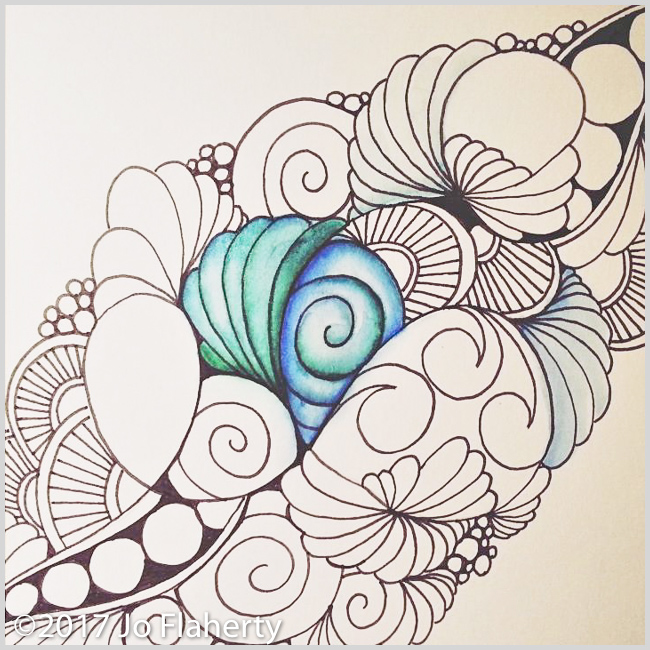 Learn how to color amazing Zentangle with guest artist Jo Flaherty • enioken.com