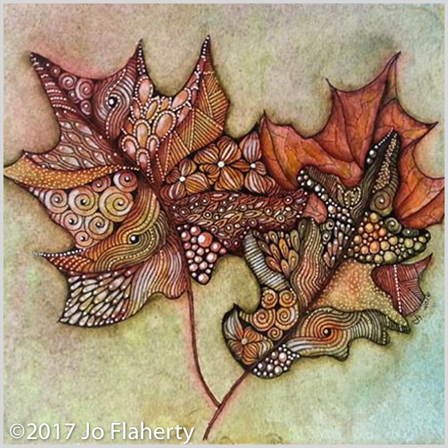 Learn how to color amazing Zentangle with guest artist Jo Flaherty • enioken.com
