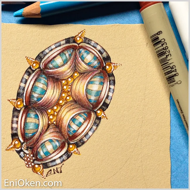 Learn how to color Zentangle® • enioken.com