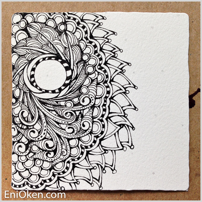 Shading complex Zentangle is possible * enioken.com