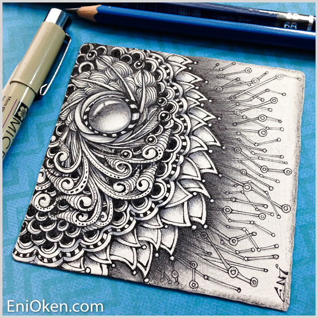 Shading complex Zentangle is possible * enioken.com