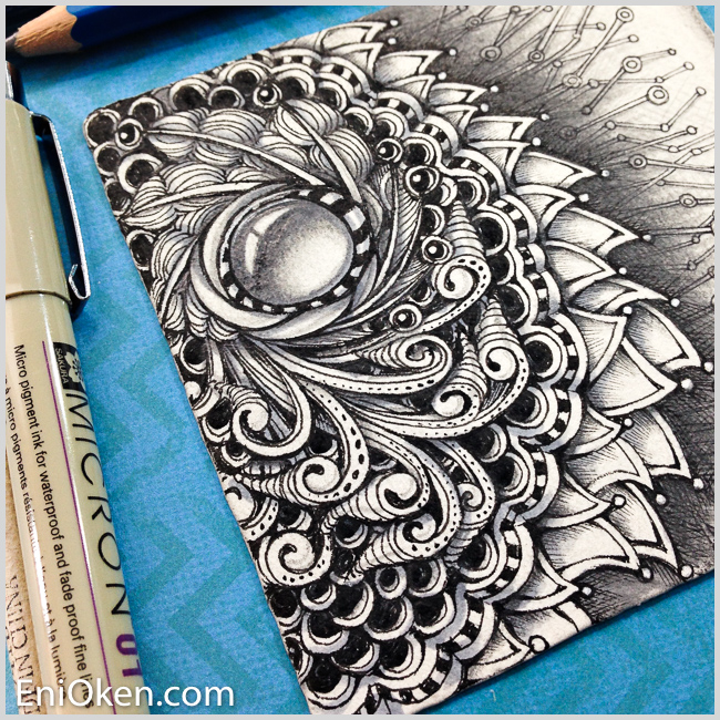 Shading complex Zentangle is possible * enioken.com