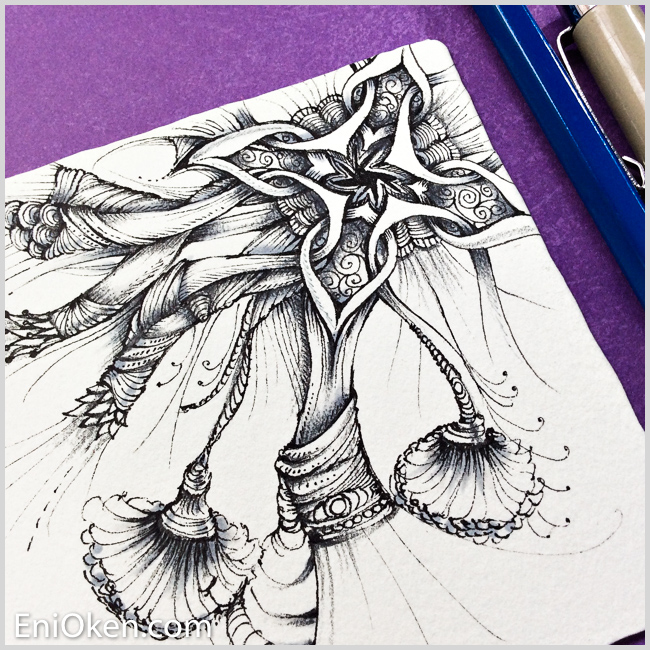 Dreamy Zentangle-Inspired-Art • enioken.com