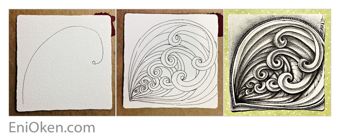 Learn to shade Zentangle® • enioken.com