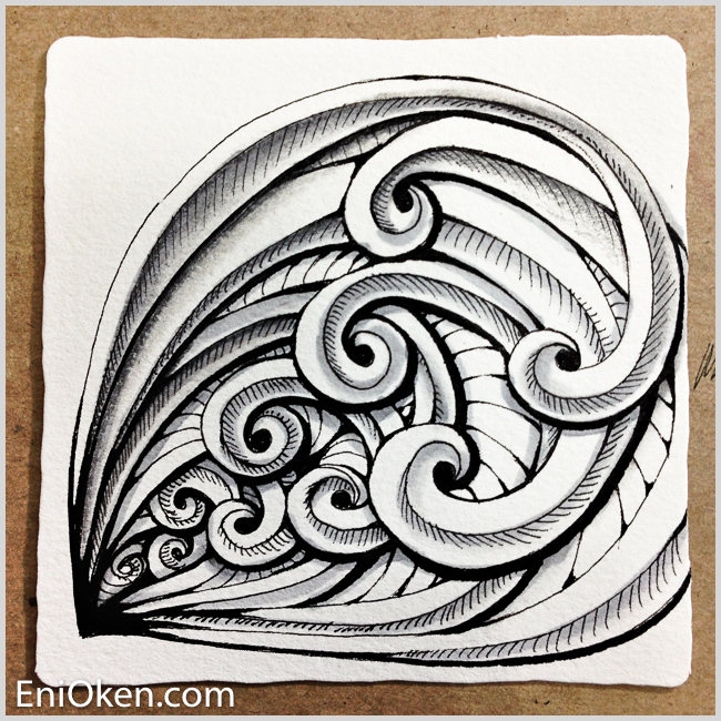Learn to shade Zentangle® • enioken.com
