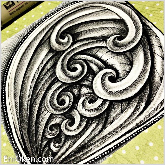 Learn to shade Zentangle® • enioken.com