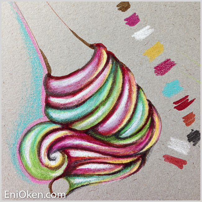 Learn how to color with colored pencils • enioken.com